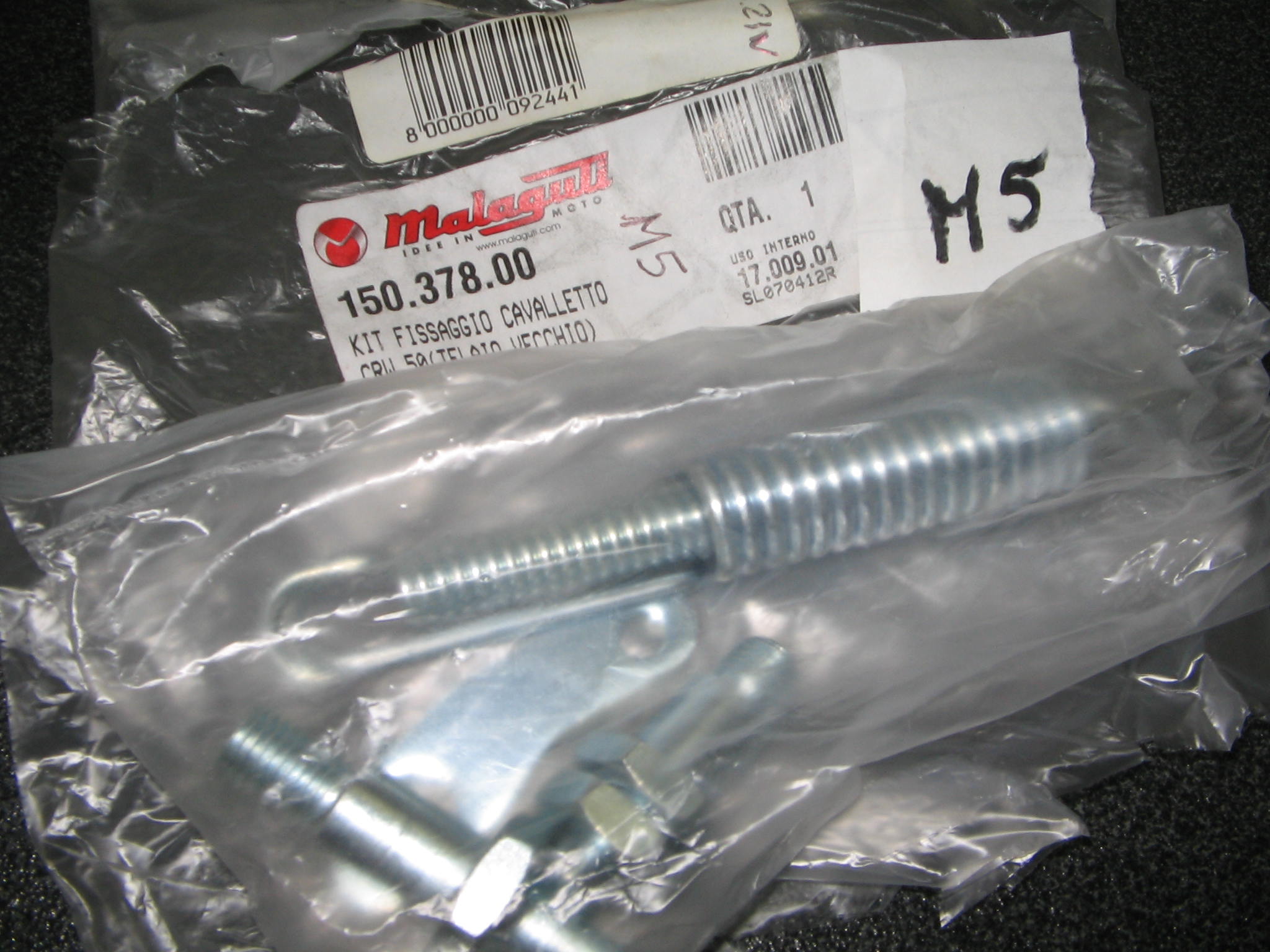 MALAGUTI F 12 / F15 KIT FISSAGGIO CAVALLETTO N.9091